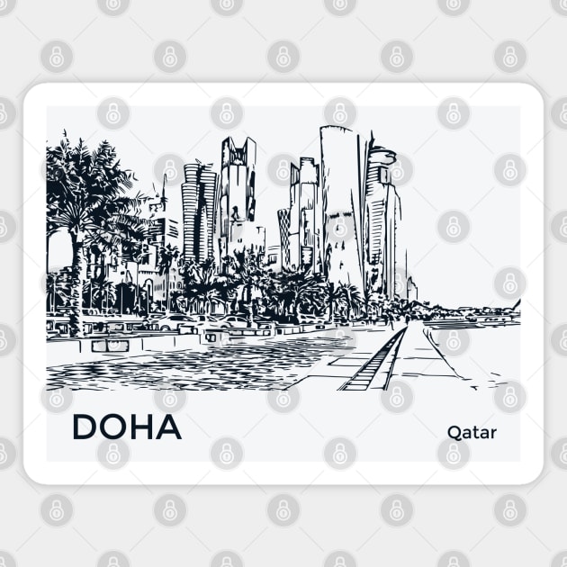 Doha Magnet by Lakeric